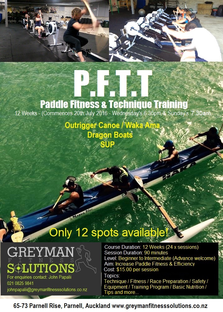 Paddle Fitness Classes at Greyman Fitness Solutions