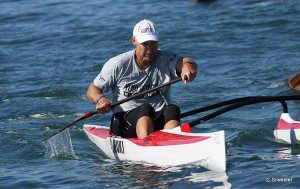Gary Wise in OC1 Gary Wise tests himself in his OC-1