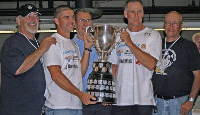 Steve Corlew and Serge Corbin celebrate another win